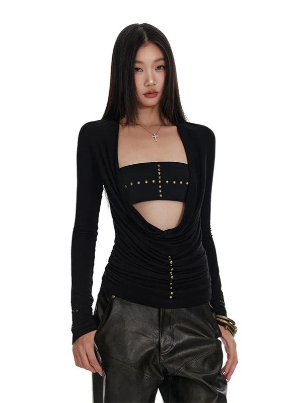 Tencel Wool Rivet Knit Two-Piece Set - Image 10