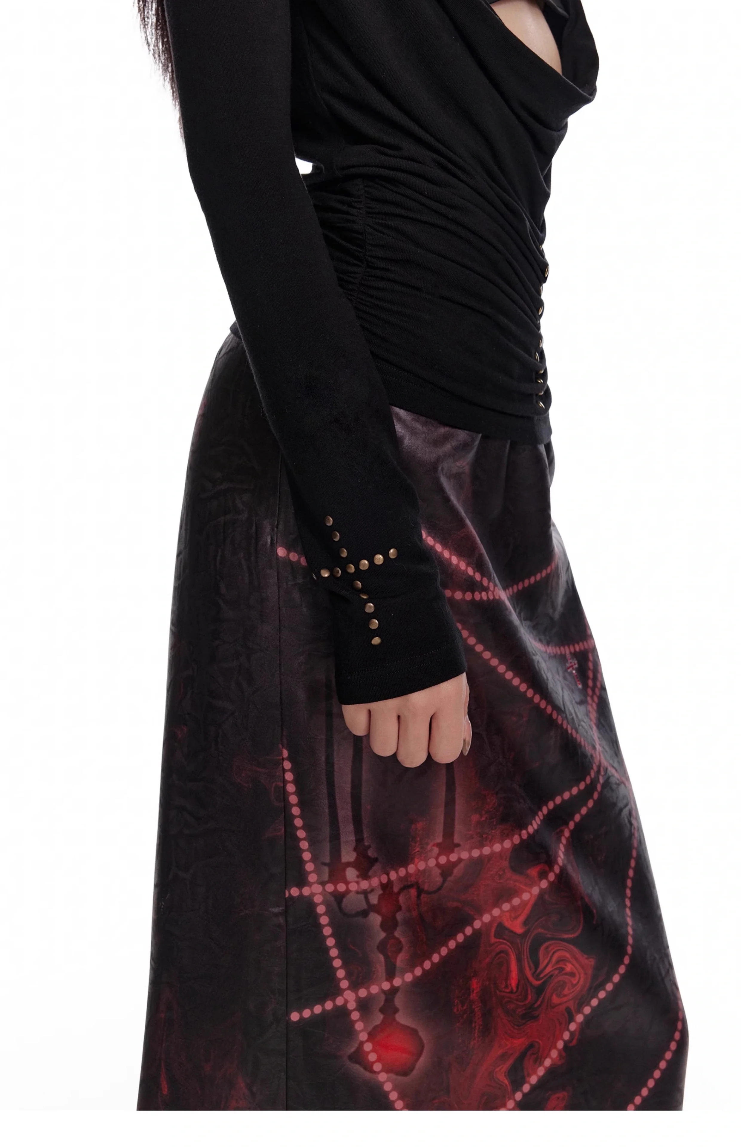 Tencel Wool Rivet Knit Two-Piece Set - Image 8