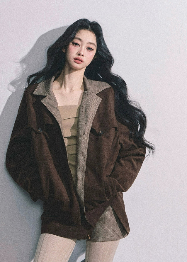 Académie Suede Plaid Ensemble set up - Image 2