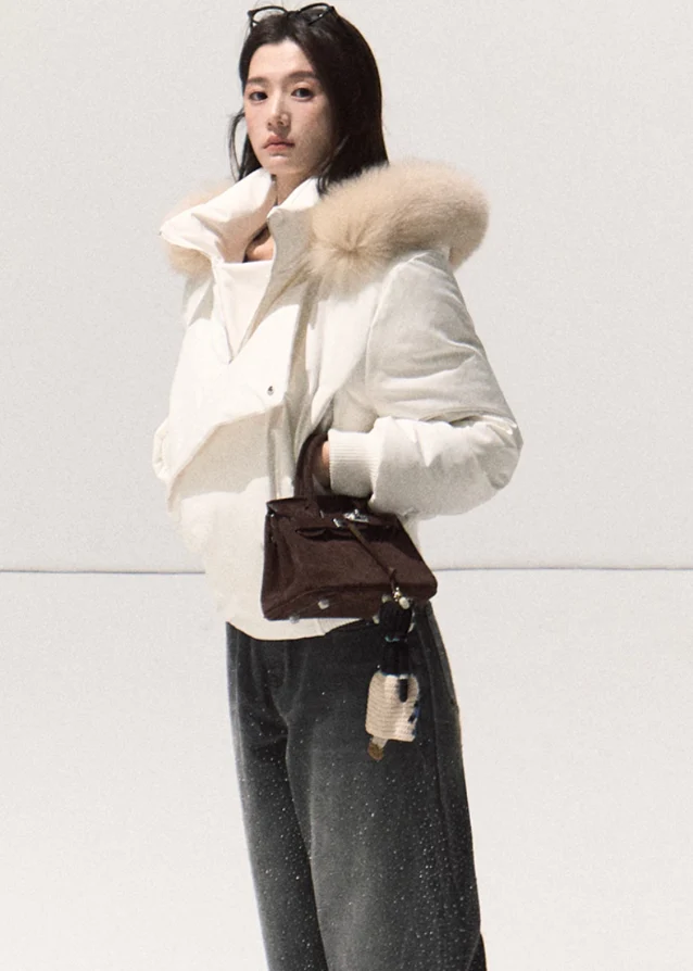 Arctic Sculpt Fox-Fur Down Jacket - Image 6