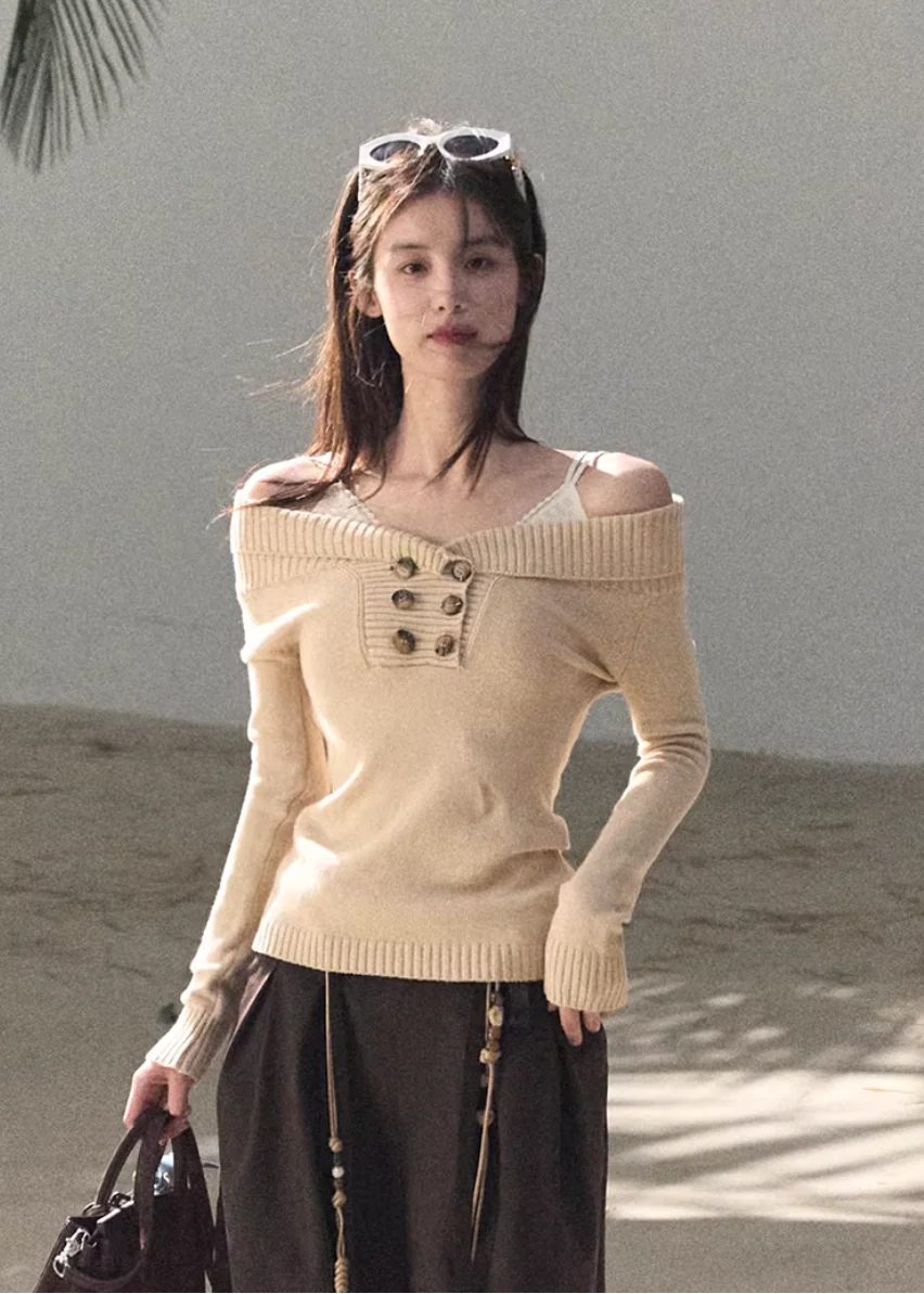 Asym Muse One-Shoulder Knit - Image 6