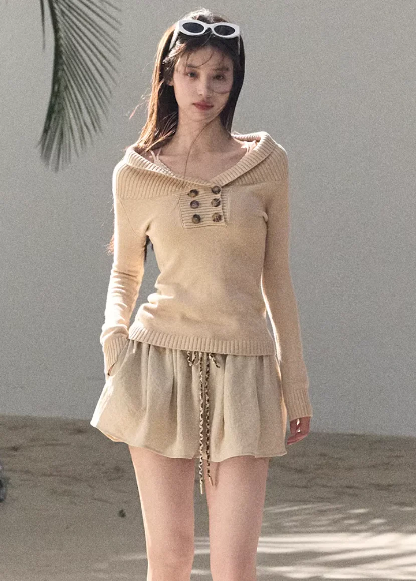 Asym Muse One-Shoulder Knit - Image 7