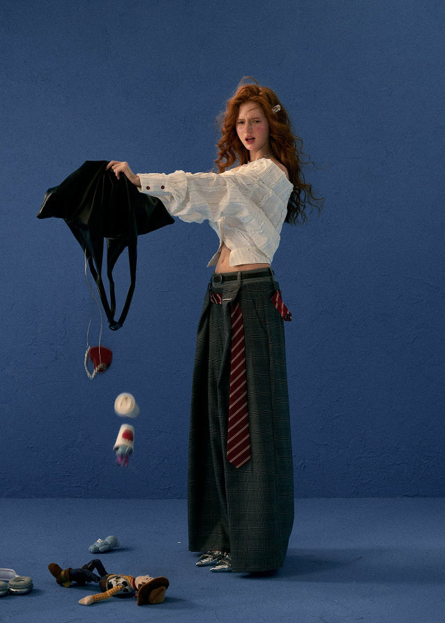 Asymmetrical V-Neck Shirt - Image 6