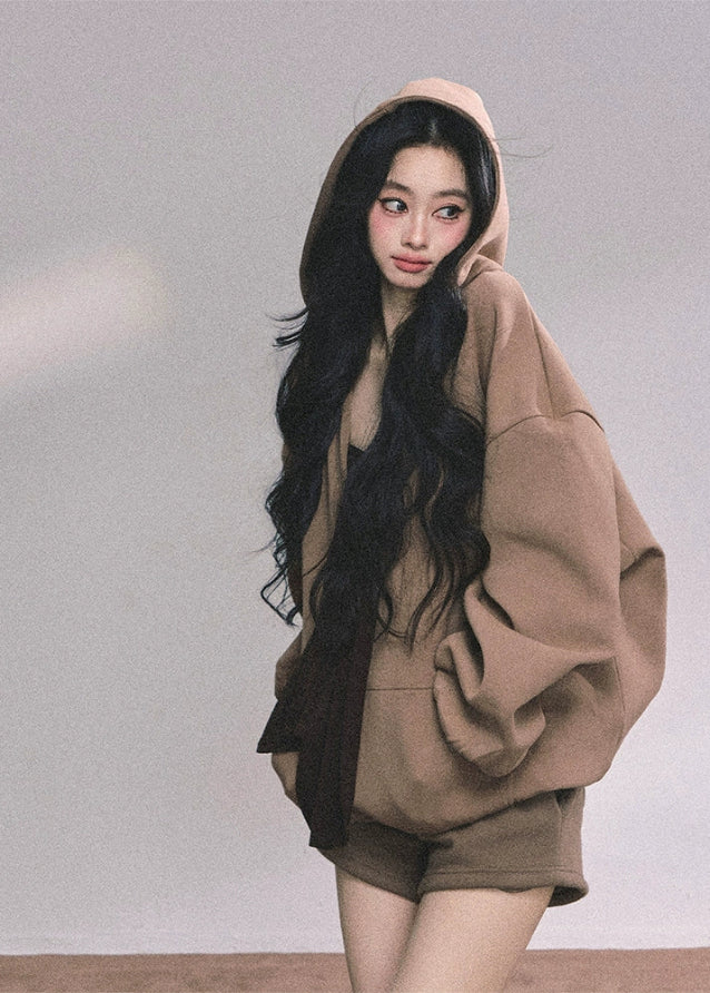 Autumn Élégance 3-Piece Hoodie Ensemble - Image 2