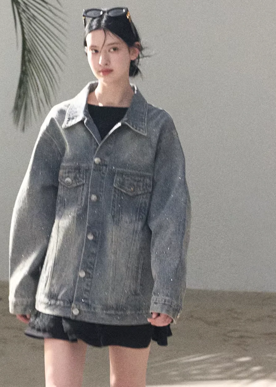Baby's Breath Crystal Denim Jacket - Image 8