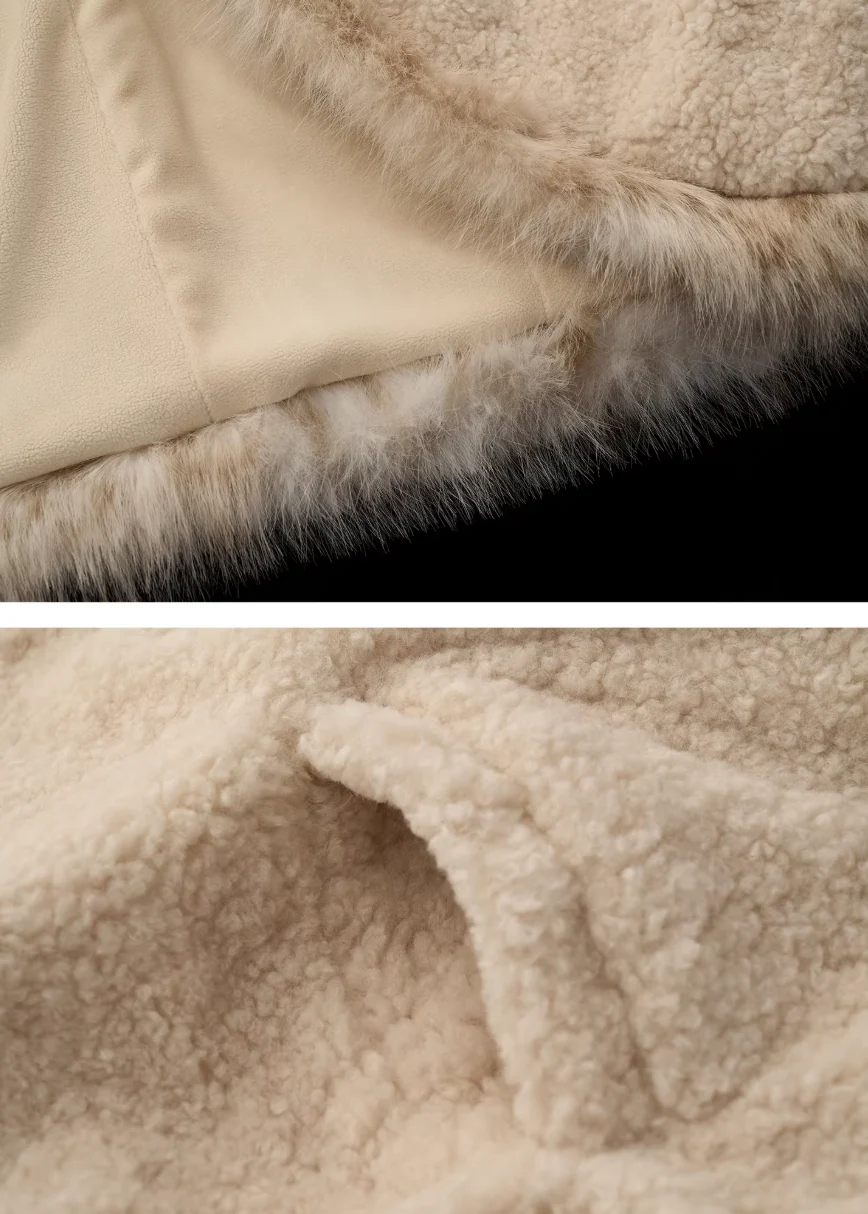 Batwing Lamb Fleece Jacket - Image 9