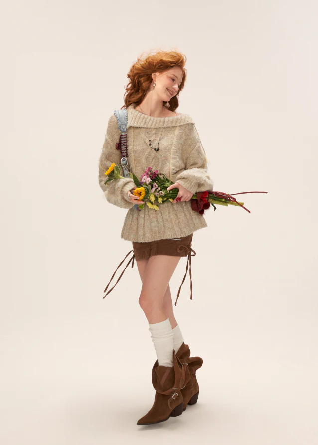 Big Lapel Twist Knit - Image 5