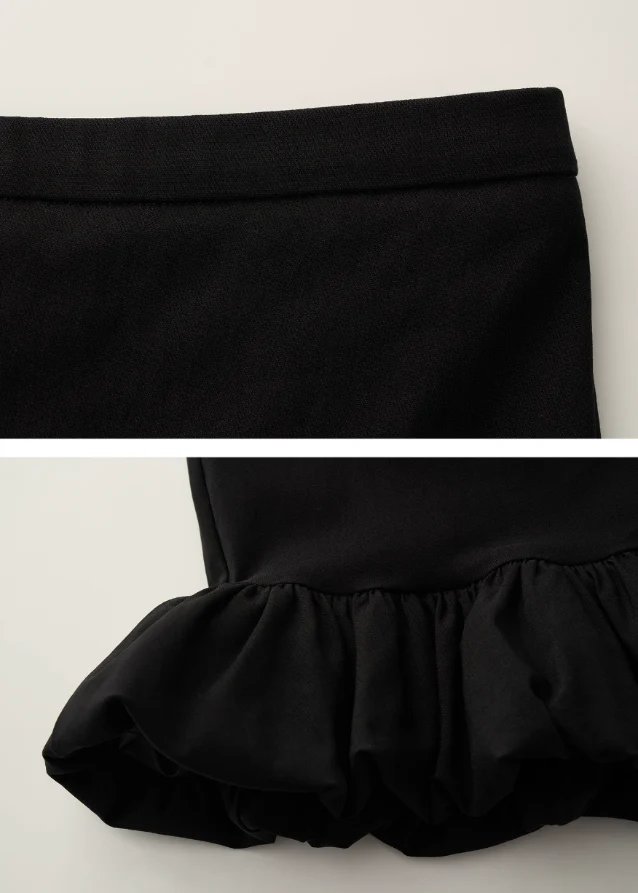 Black Bud Mini Skirt - Image 8