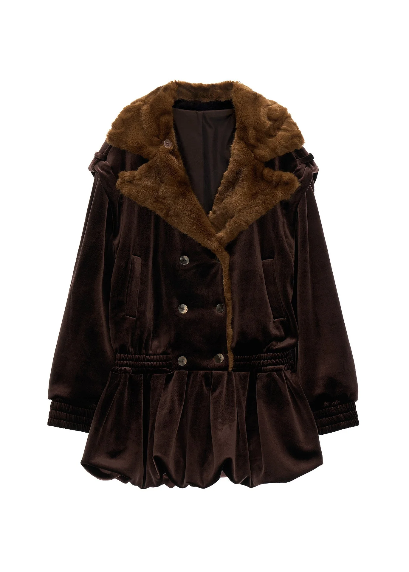 Bloom Hem Fleece Jacket Dress - Image 10
