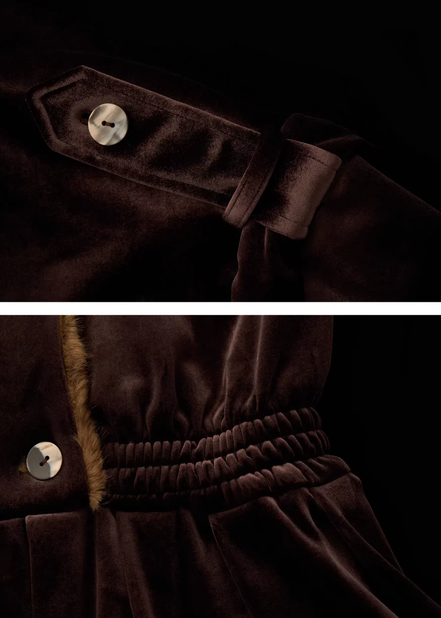 Bloom Hem Fleece Jacket Dress - Image 12
