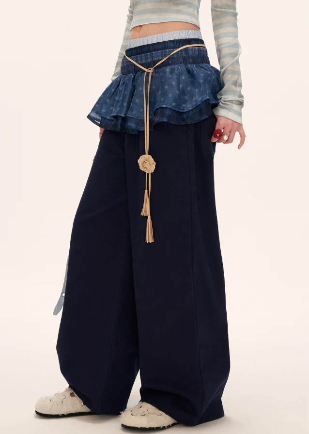 Blue Splice Trousers - Image 4