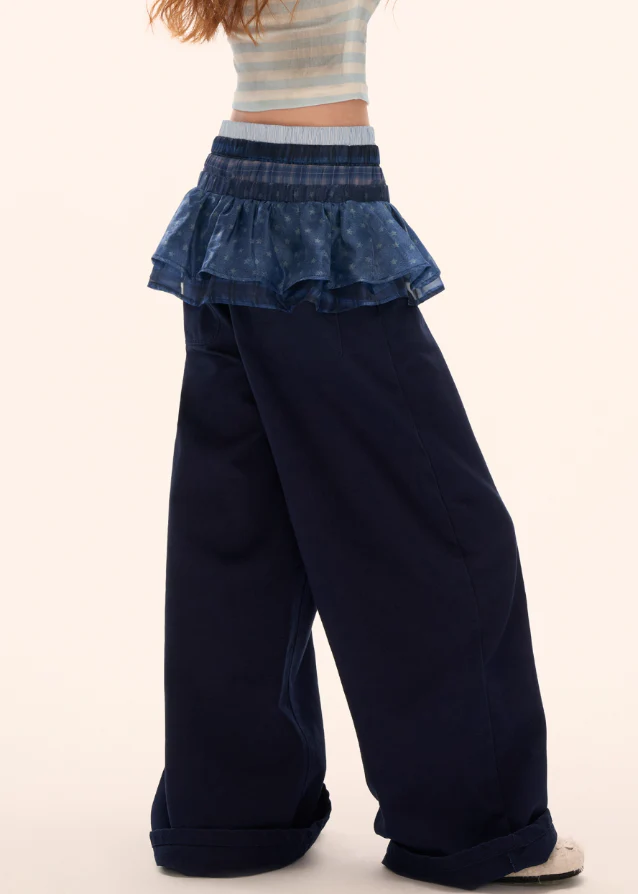 Blue Splice Trousers - Image 5