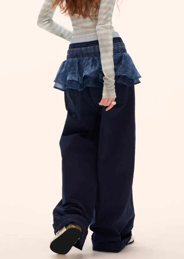 Blue Splice Trousers - Image 6