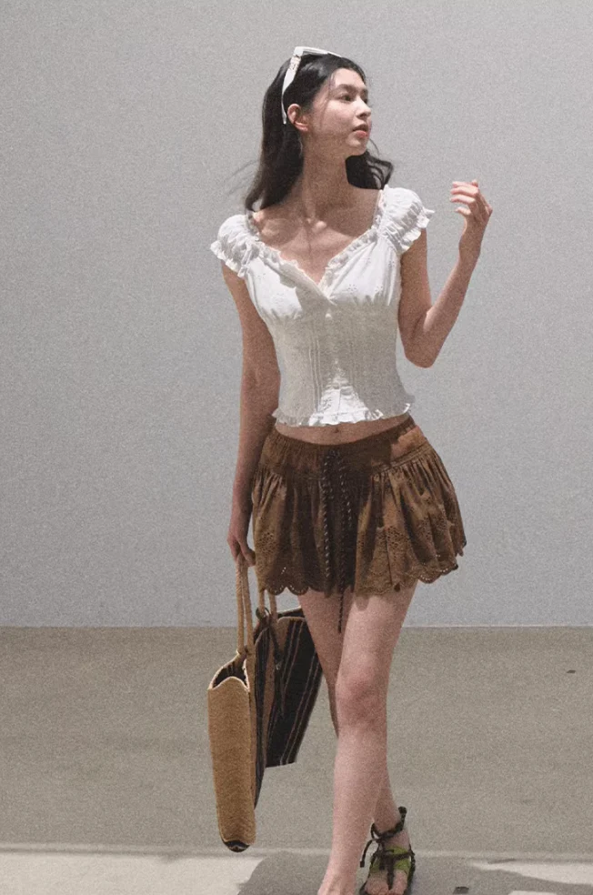 Boho Hollow Slim Skirt