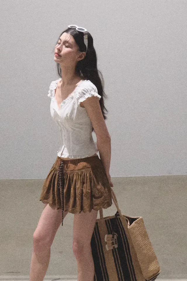 Boho Hollow Slim Skirt - Image 2