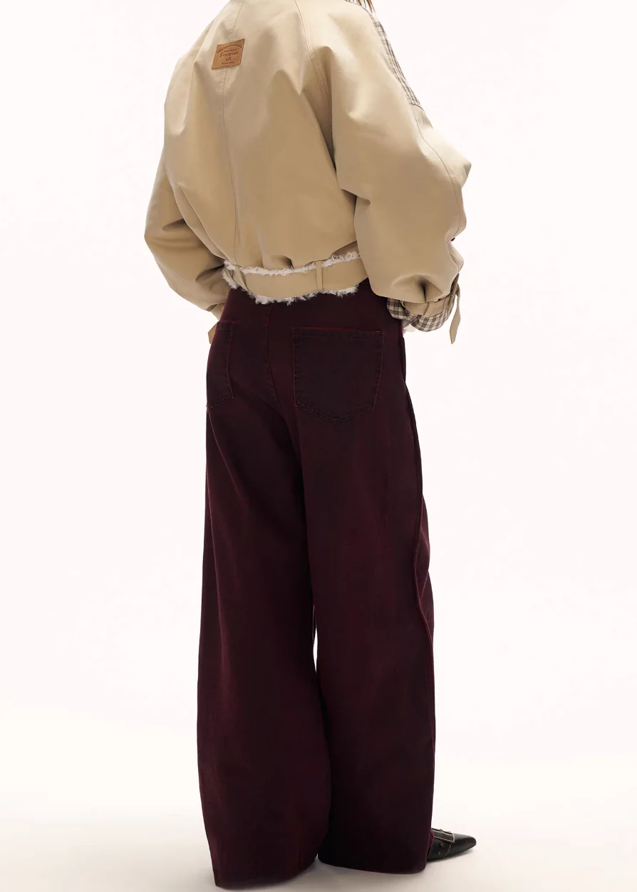Brushed Wave Straight Jeans - Image 4