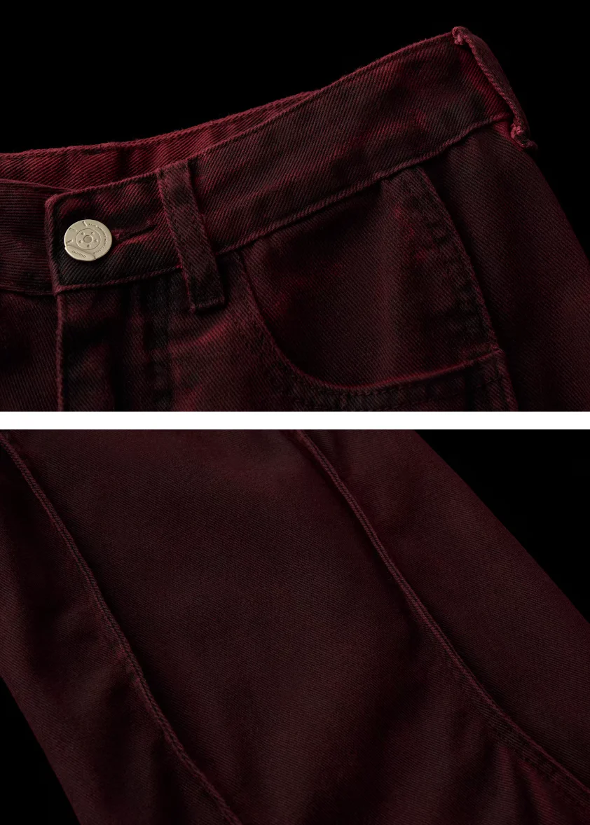 Brushed Wave Straight Jeans - Image 8