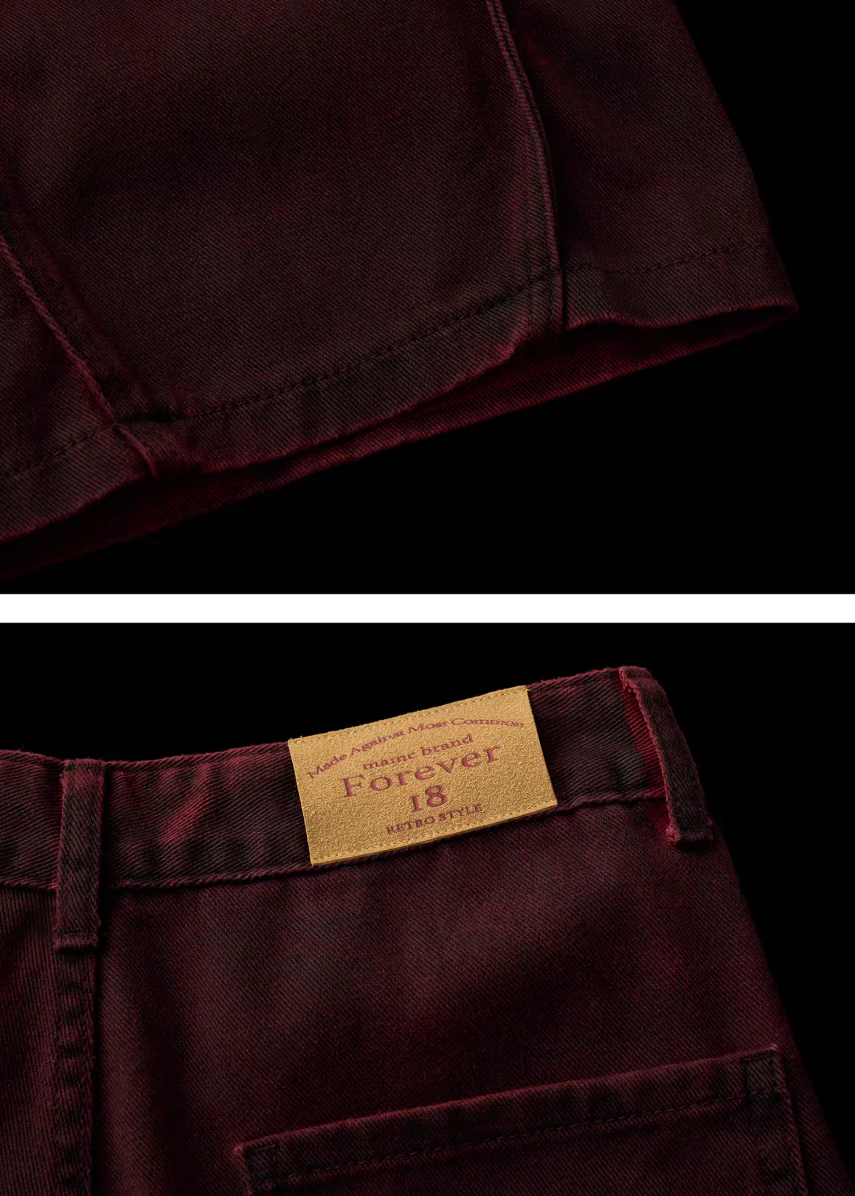 Brushed Wave Straight Jeans - Image 9
