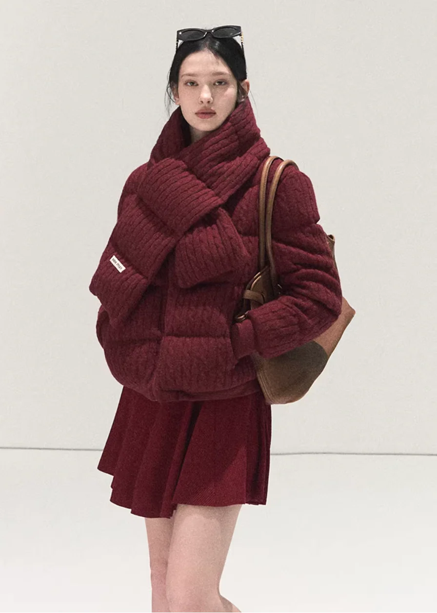 Cable Frost Down Coat - Image 6