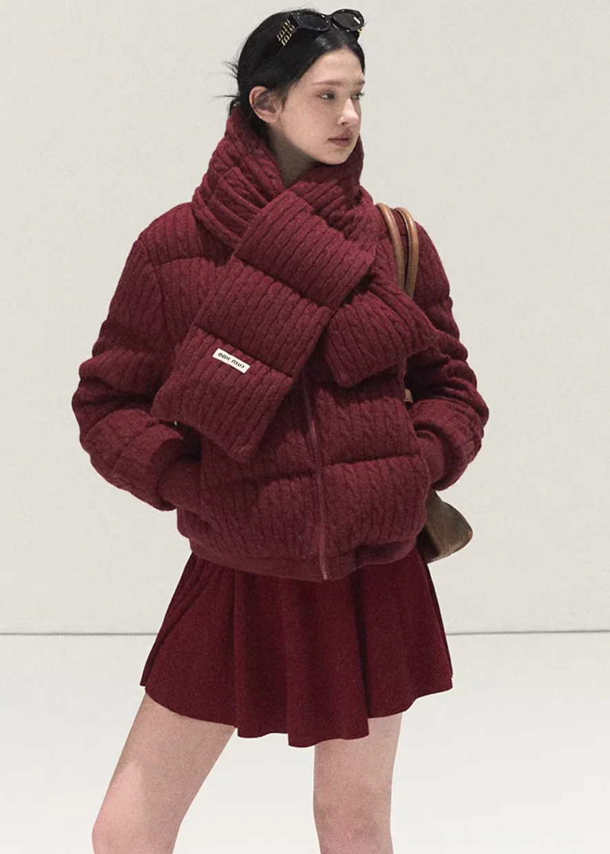 Cable Frost Down Coat - Image 7