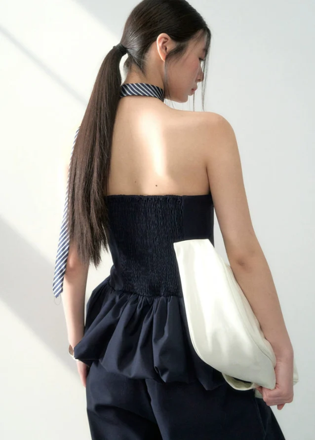 Casual Chic Bustier & Wide-Leg Suit Set - Image 4