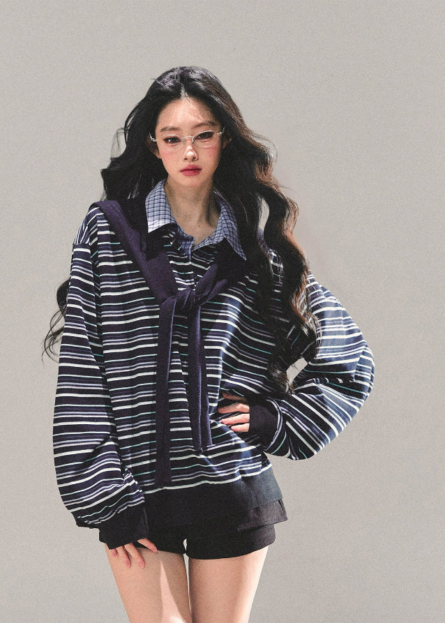 Classic Scholar Stripe Top - Image 6