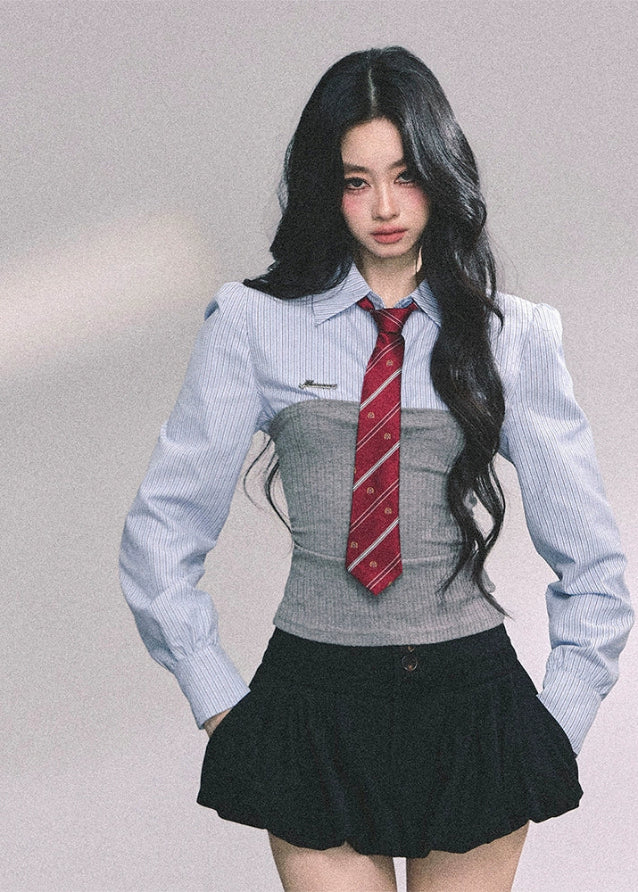 Collegiate Stripe Corset Knit - Image 3