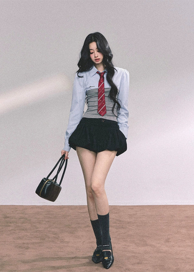 Collegiate Stripe Corset Knit - Image 5