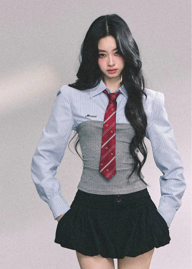 Collegiate Stripe Corset Knit - Image 6