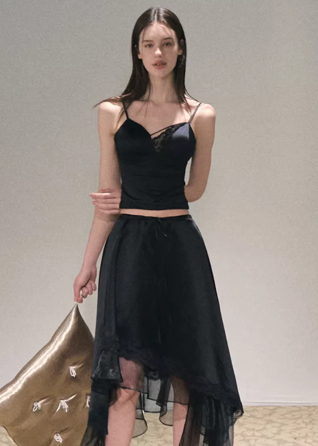 Morning Glow Satin Camisole - Image 2