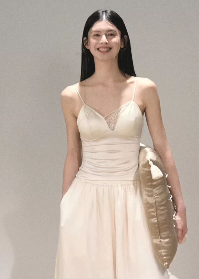Morning Glow Satin Camisole - Image 3