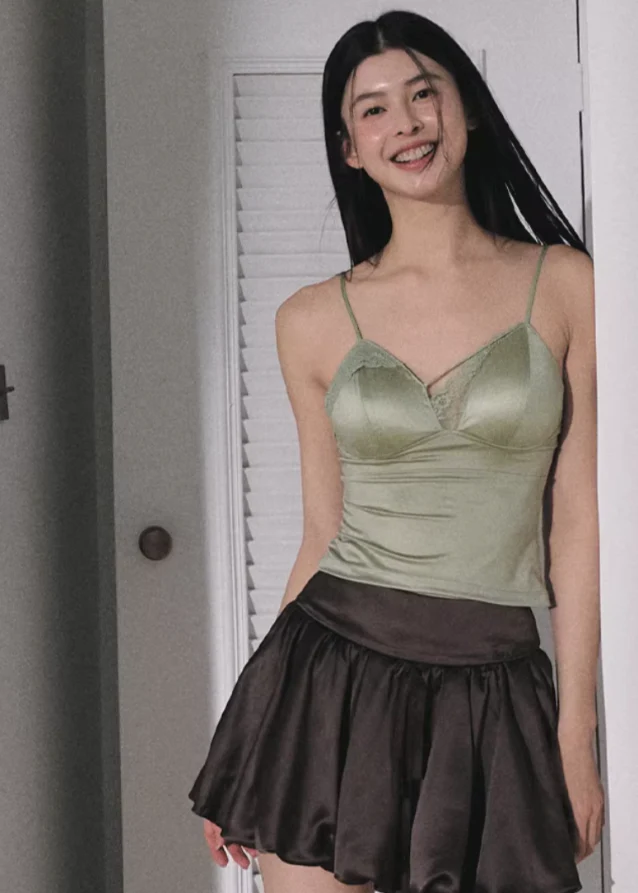 Morning Glow Satin Camisole - Image 6