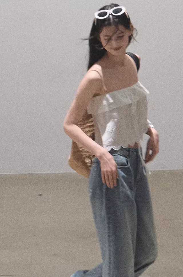 Cotton Hollow Knit Tank - Image 4