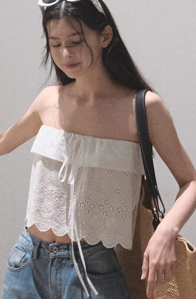 Cotton Hollow Knit Tank - Image 5