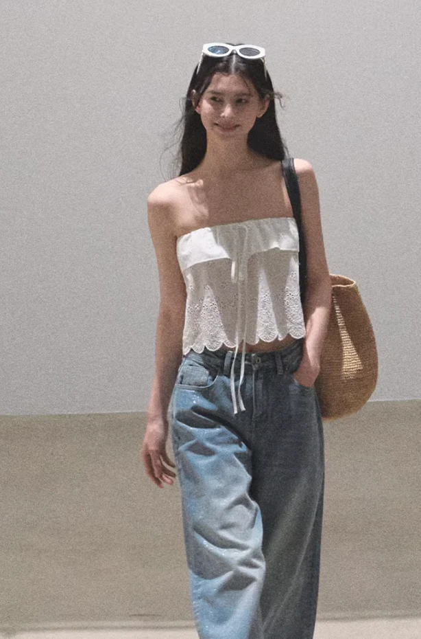 Cotton Hollow Knit Tank - Image 7