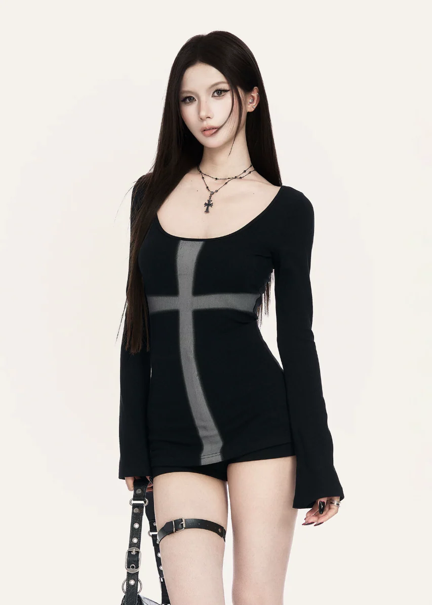 Crossline Slim Base Mini Dress - Image 2