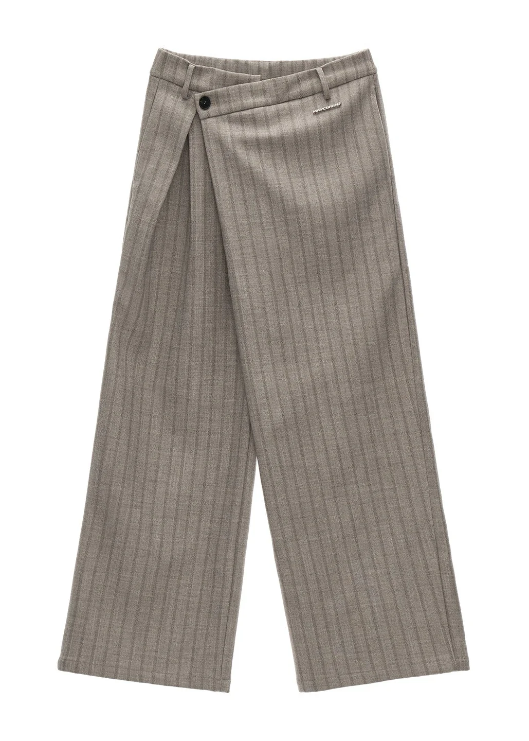 Deconstructed Stripe Pleated Pants - Image 8