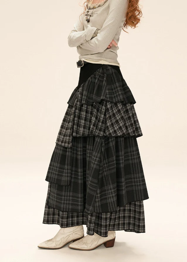 Denim x Plaid Maxi - Image 3