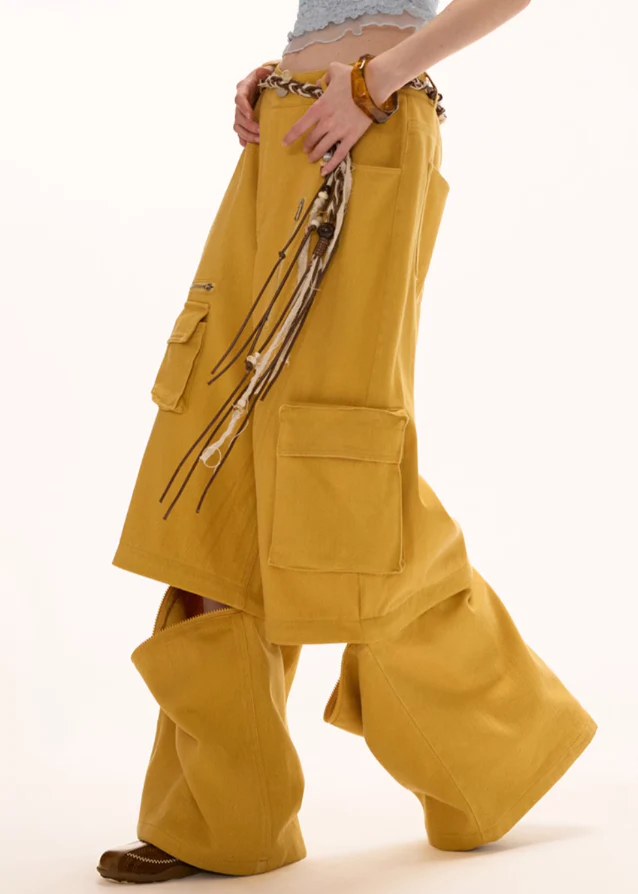 Detachable two way loose casual pants - Image 4