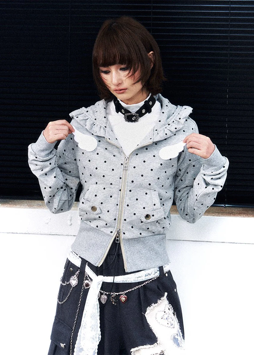 Dot Static Hooded Jacket - Image 5