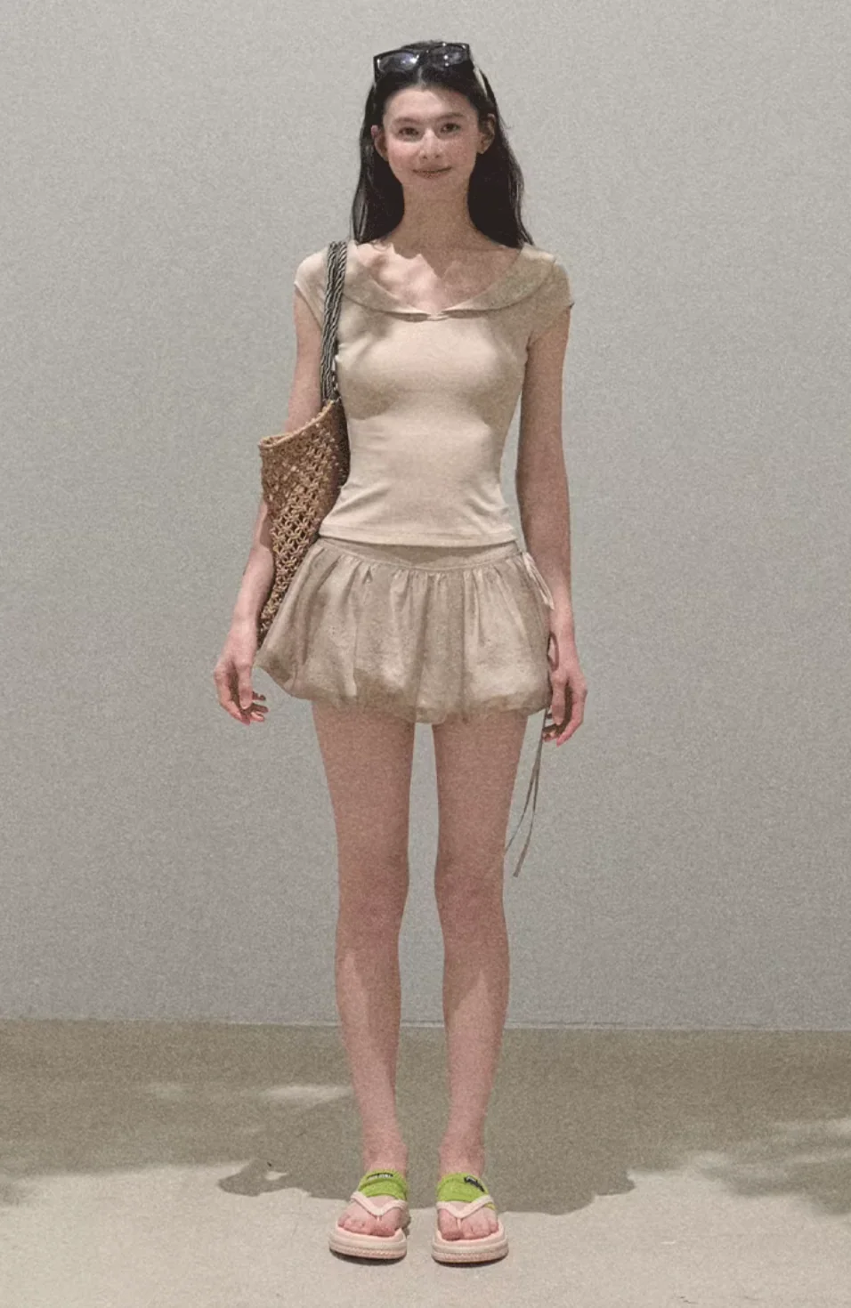 Double-Layer Flower Hollow Skort - Image 12