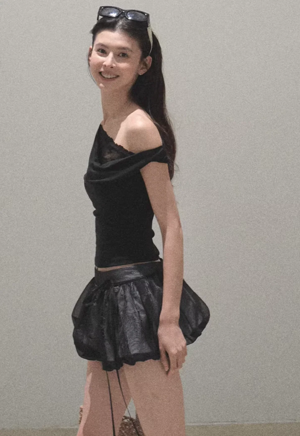 Double-Layer Flower Hollow Skort - Image 3