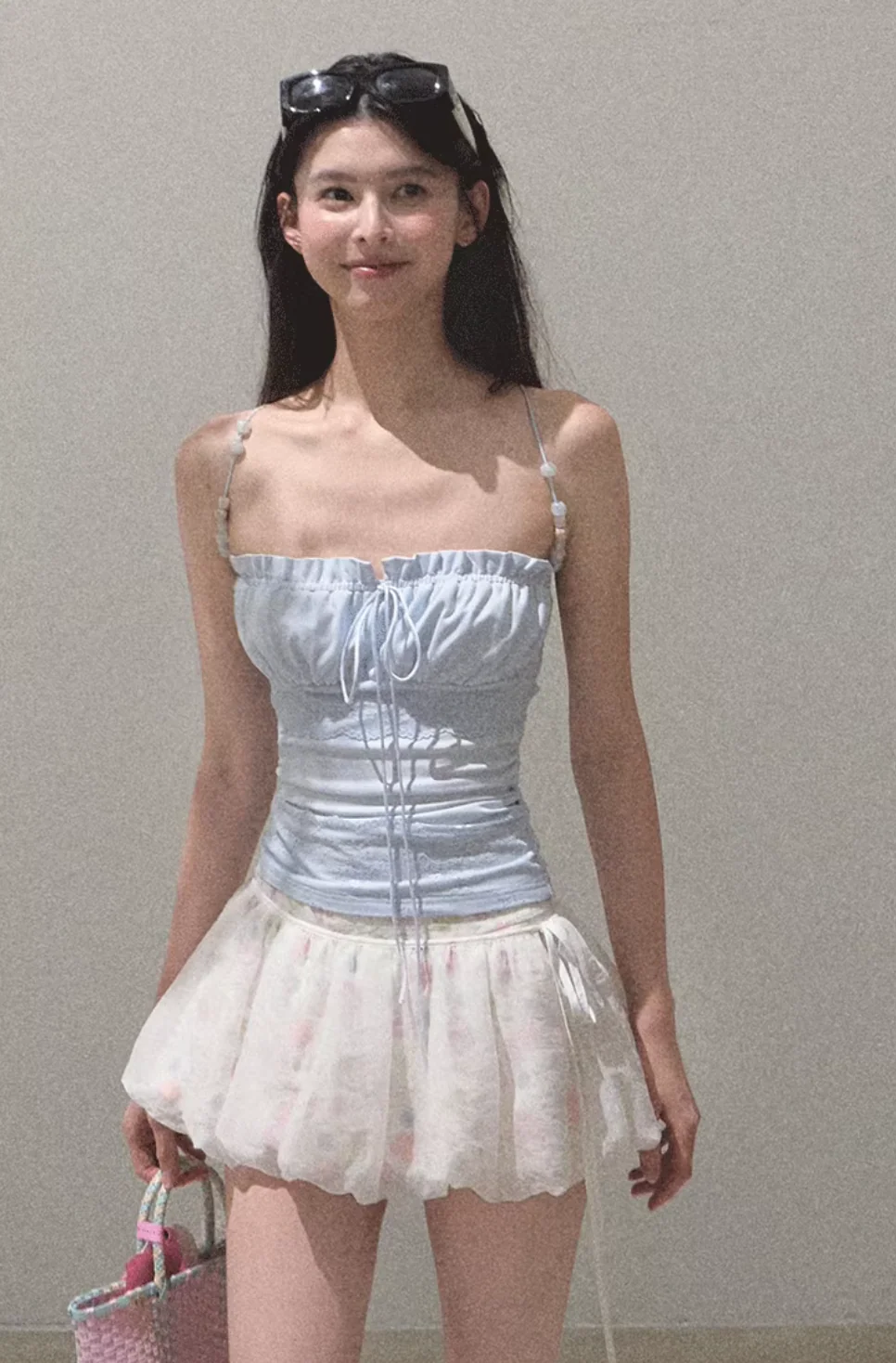 Double-Layer Flower Hollow Skort - Image 5