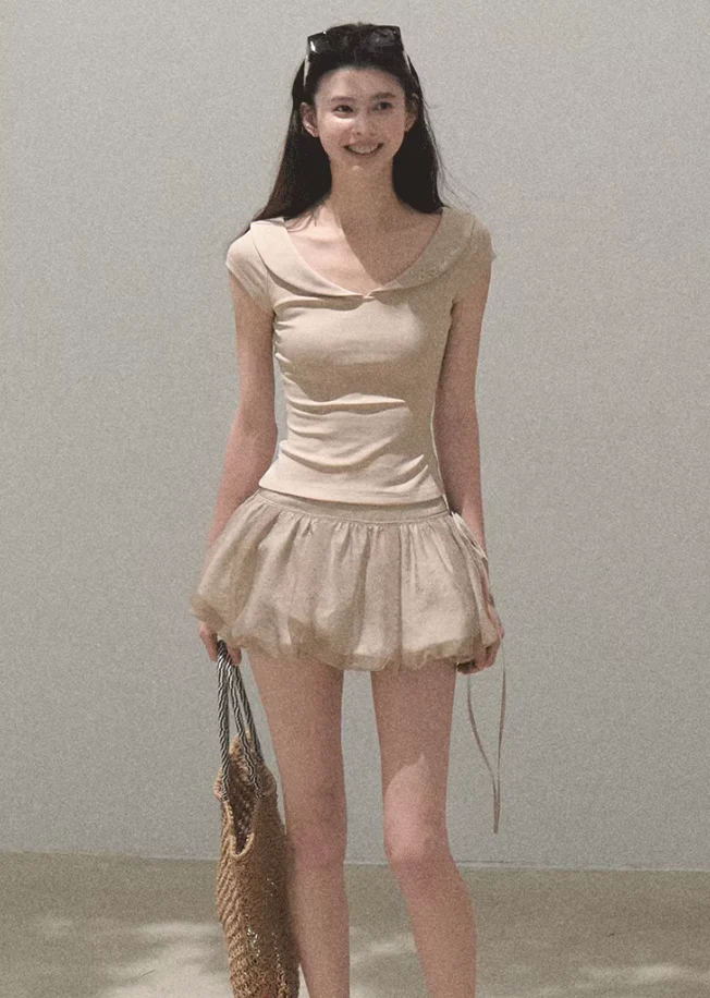 Double-Layer Flower Skort - Image 14