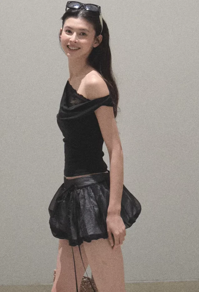 Double-Layer Flower Skort - Image 4
