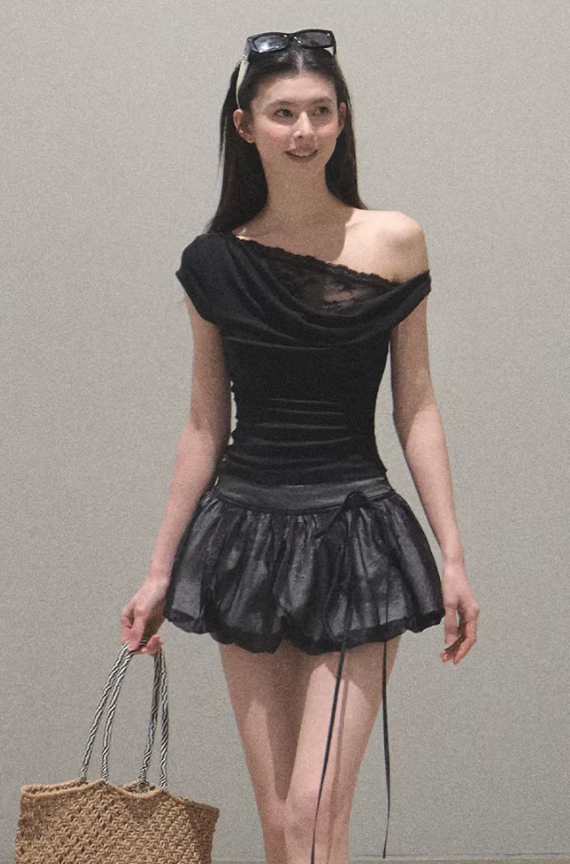 Double-Layer Flower Skort - Image 5
