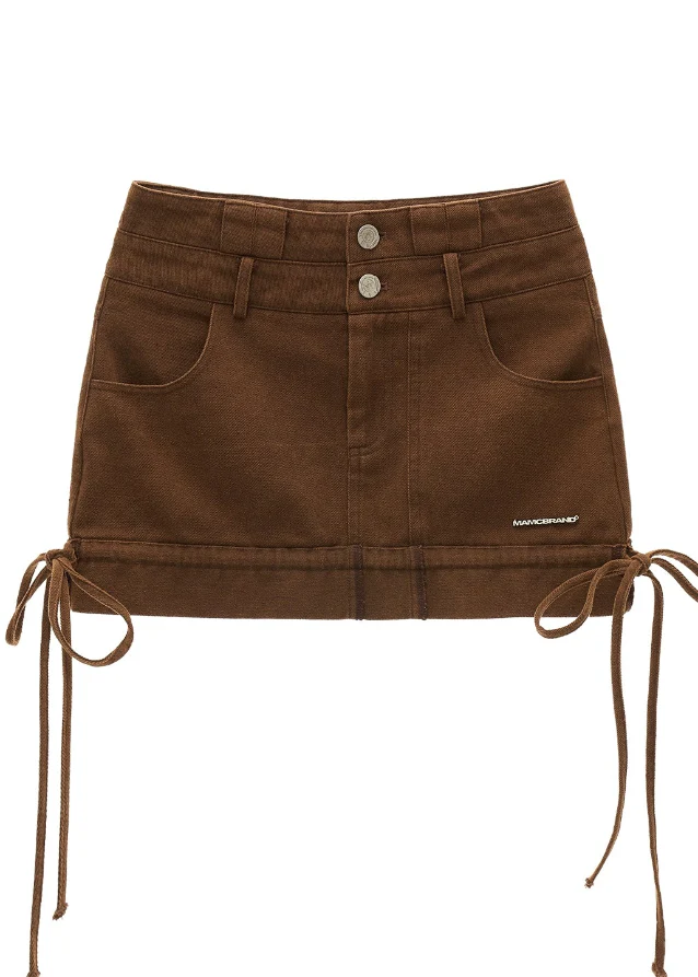 Double-Waist Denim Mini - Image 11