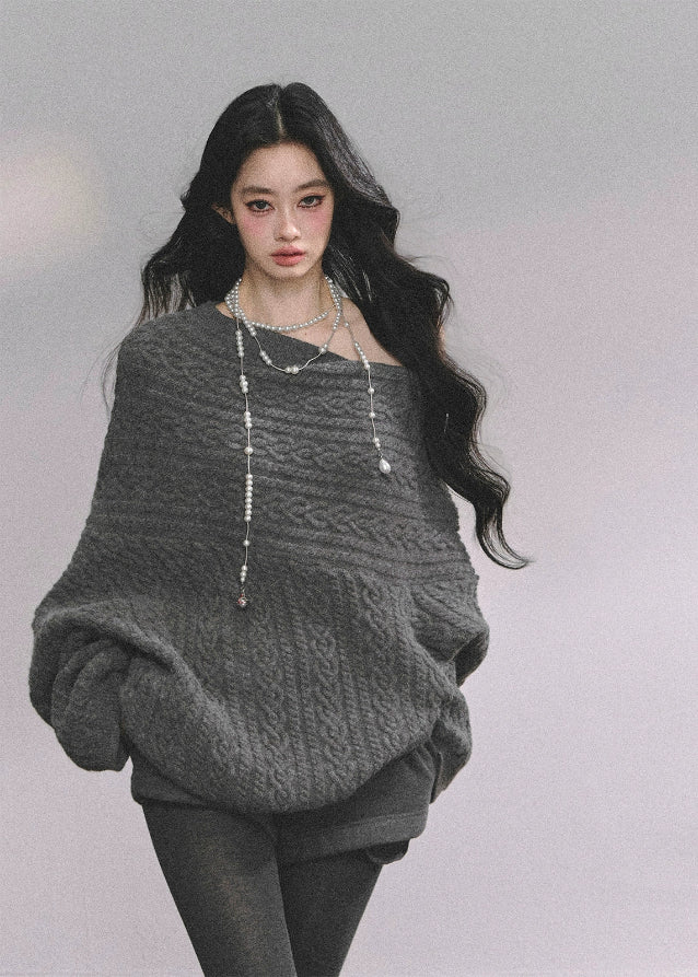 Écharpe Oslo Off-Shoulder Knit - Image 2