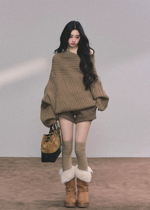 Écharpe Oslo Off-Shoulder Knit - Image 4
