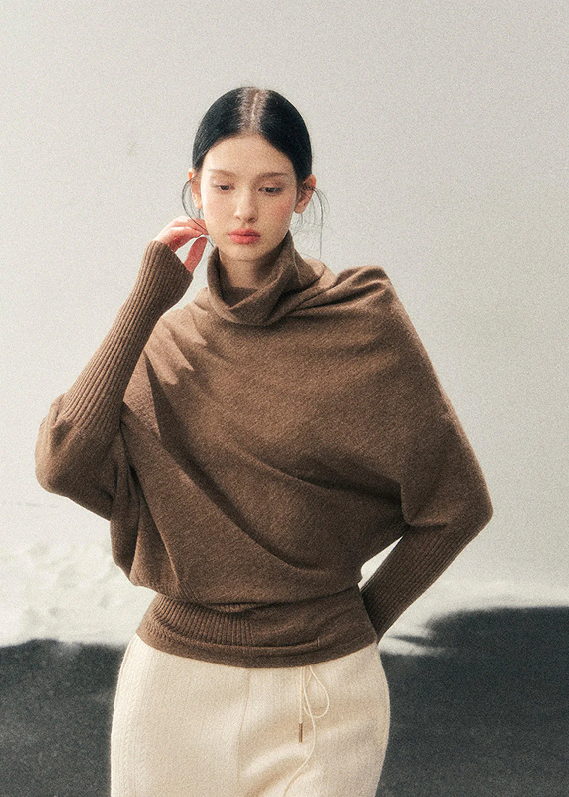 Ember Drape Turtleneck Knit - Image 2
